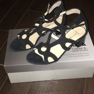AQUATALIA NEW black dressy sandal made in Italy